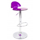 Modern translucent bar stool - Purple