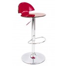 Modern translucent bar stool - Red