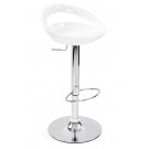 Super stylish modern look adjustable barstool - White