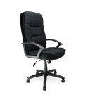 High back fabric executive armchair - Black
