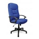High back fabric executive armchair - Blue