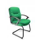 Cantilever framed visitors chair - Green