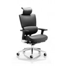 Alpha Black Leather Executive Chair