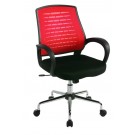 Carousel, Mesh back operator's chair - Raspberry