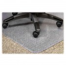 Lipped studded chair mat for carpet