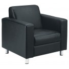Iceberg Leather Faced Armchair - OF0300