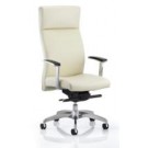 Solium Cream Leather Executive Chair